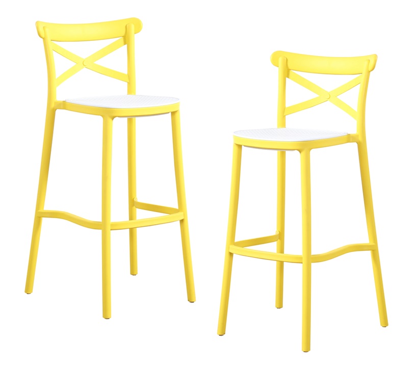 PACK HABITA2 AMARILLO 2 TABURETE SENA 75CM