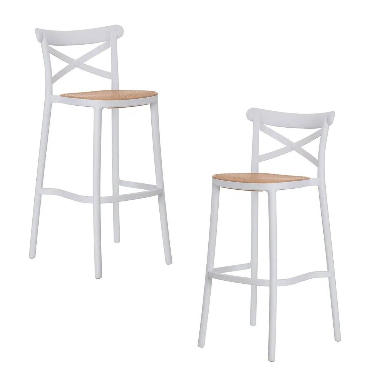 PACK 2 TABURETE SENA 65CM BLANCO - 1