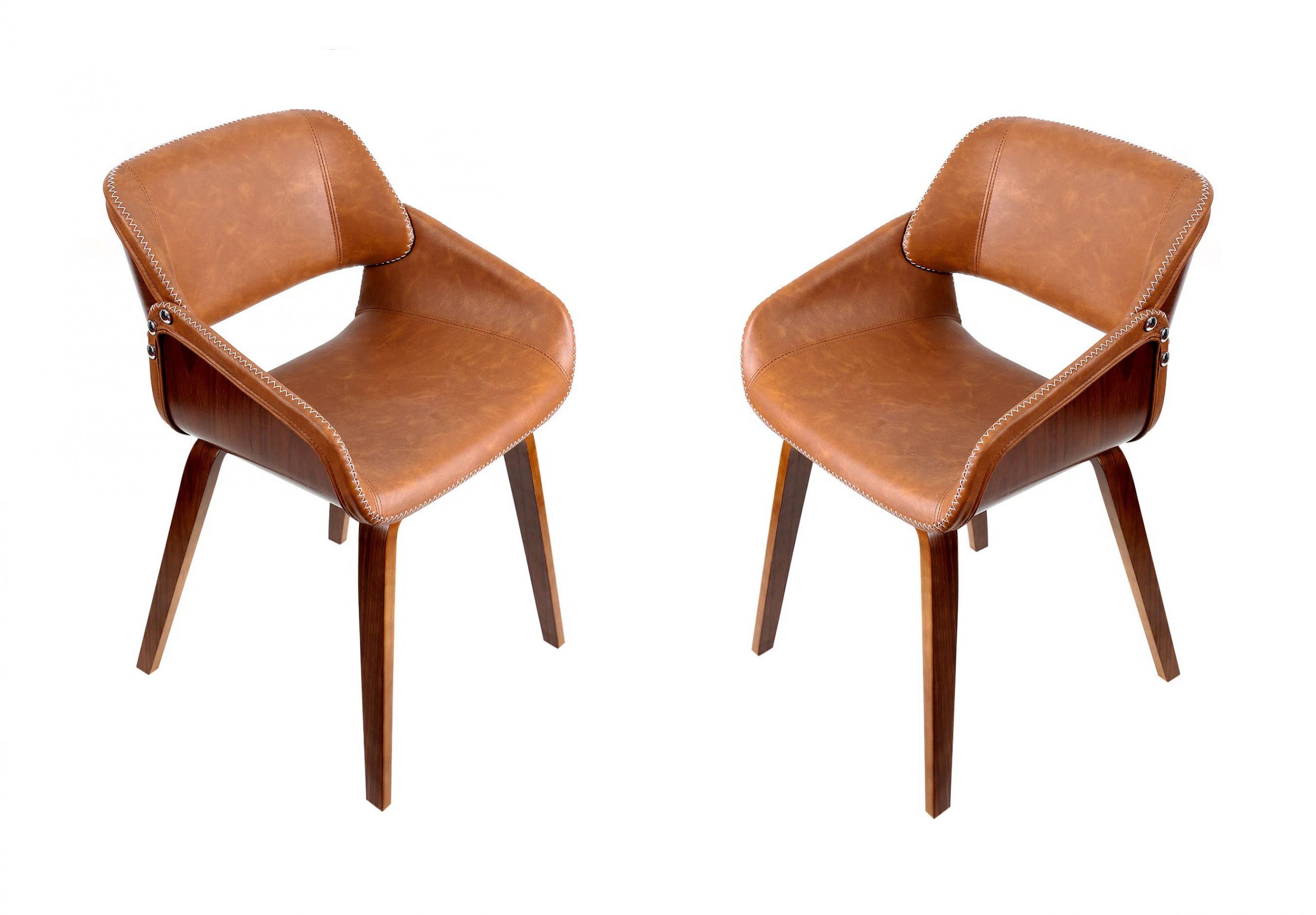 PACK 2 SILLA SITIAL CAFÉ DE CUERO BROOKLYN - 1