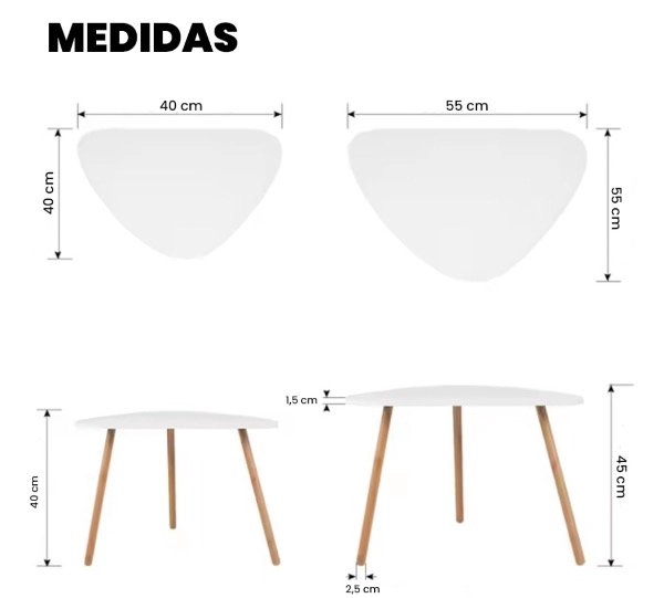 MESA CENTRO HABITA2 DOBLE BLANCO - 4