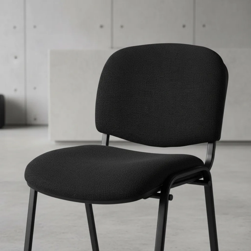PACK 4 SILLA PARA OFICINA O SALA DE ESPERA MEETING - NEGRO - 7