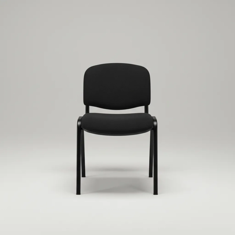 PACK 4 SILLA PARA OFICINA O SALA DE ESPERA MEETING - NEGRO - 8