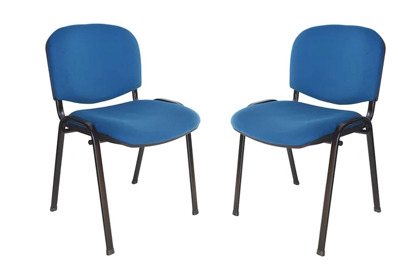 PACK 2 SILLA PARA OFICINA O SALA DE ESPERA MEETING - AZUL - 1