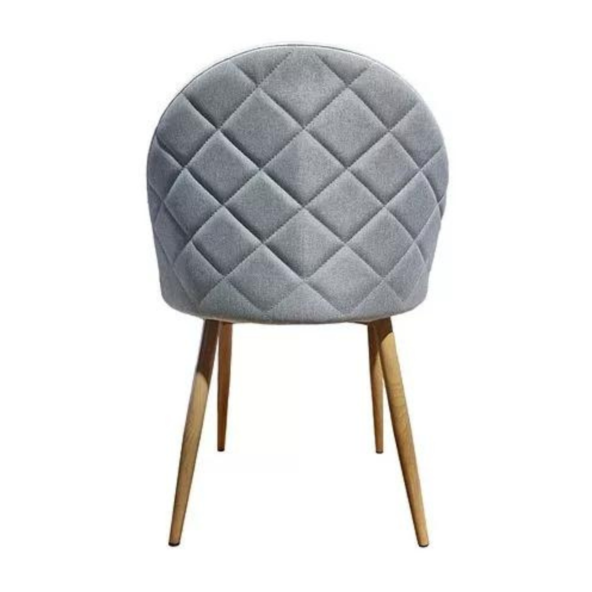 PACK 6 SILLA SITIAL TELA LINO NORDIC GRIS PATAS METÁLICAS COLOR MADERA GRIS - 3