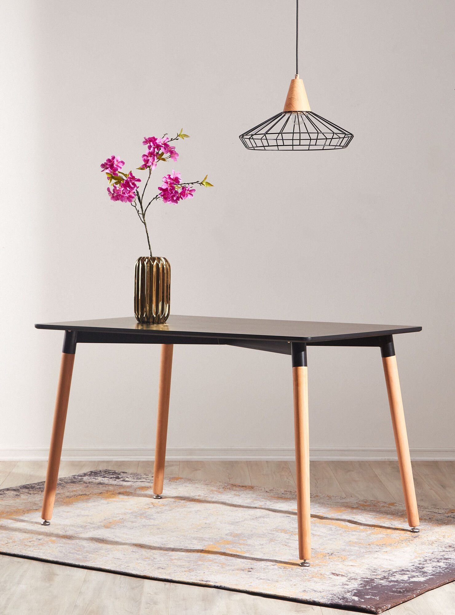 MESA HABITA2 EAMES RECTANGULAR 120X80 CM NEGRO - 4