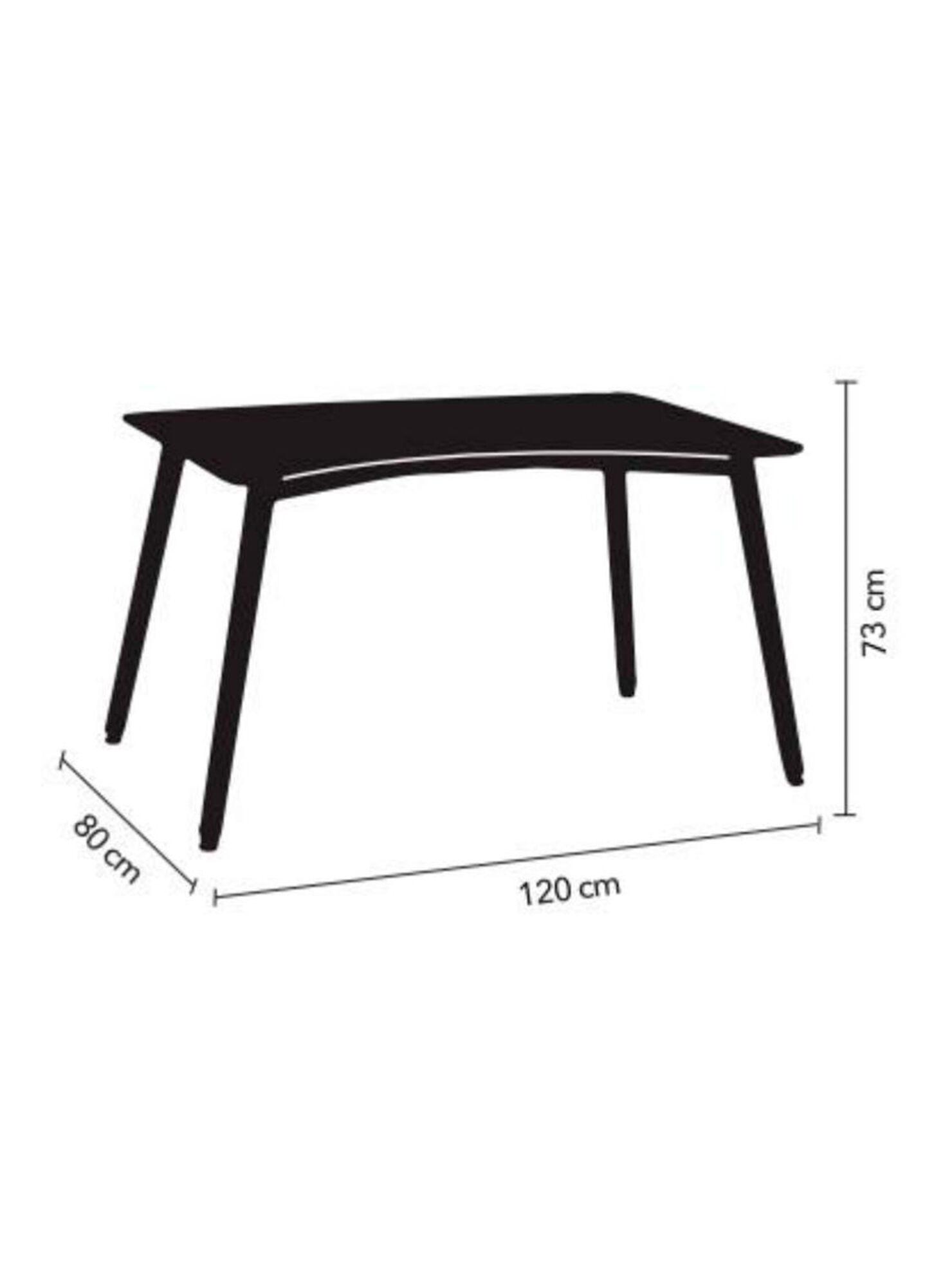 MESA HABITA2 EAMES RECTANGULAR 120X80 CM BLANCO - 3