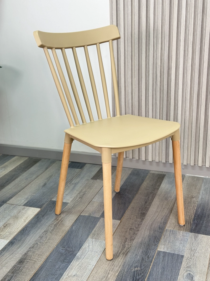 PACK 4 SILLA WINDSOR ESTILO RETRO VINTAGE BEIGE - 3