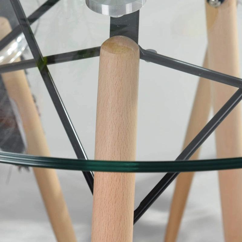 MESA HABITA2 EAMES REDONDA 120 CM VIDRIO - 2