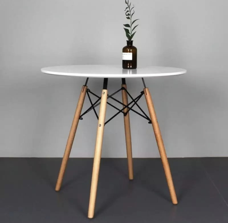 MESA HABITA2 EAMES REDONDA 100 CM BLANCO - 2