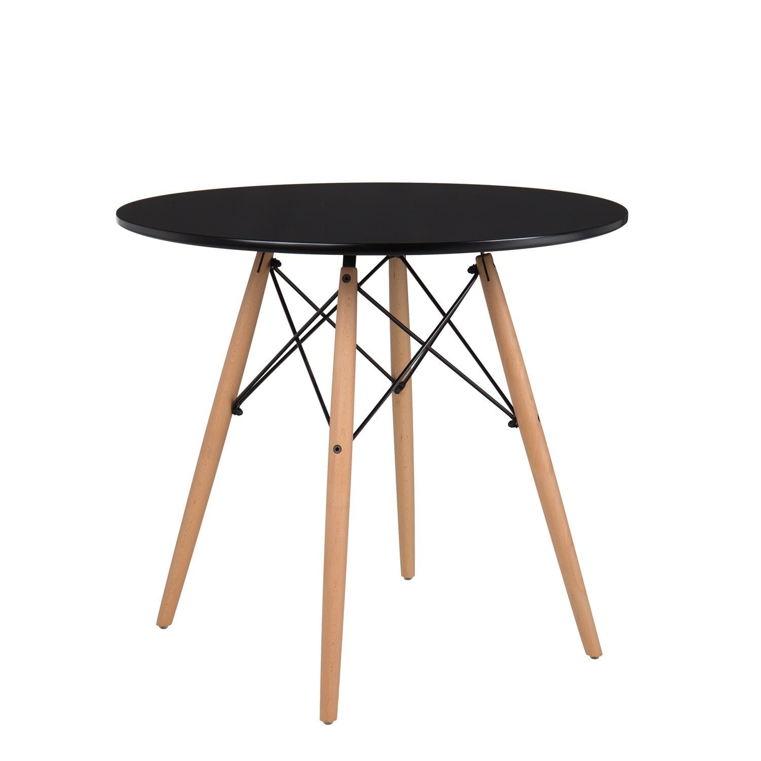 MESA EAMES REDONDA 80 CM NEGRO - 1