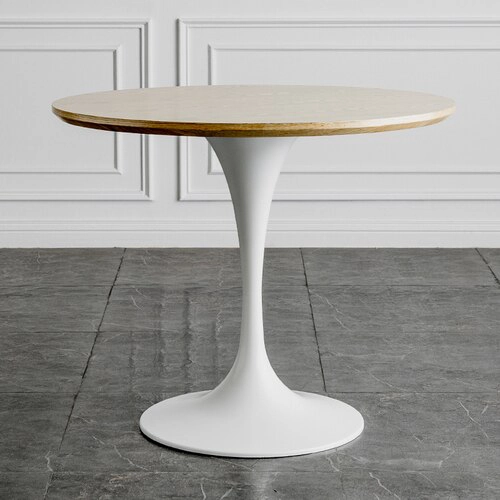 MESA COMEDOR HABITA2 TULIP 80CM MADERA METAL - 5