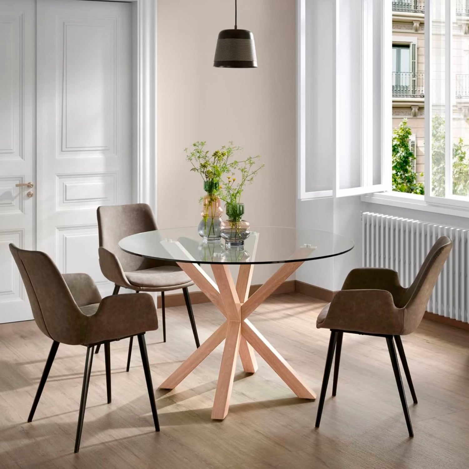 MESA HABITA2 NORDIC REDONDA 120CM METAL - 3