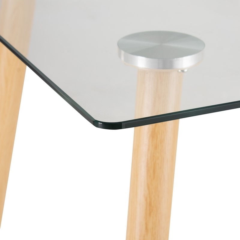 MESA HABITA2 PRINCE 120X80 NATURAL ACERO - 6