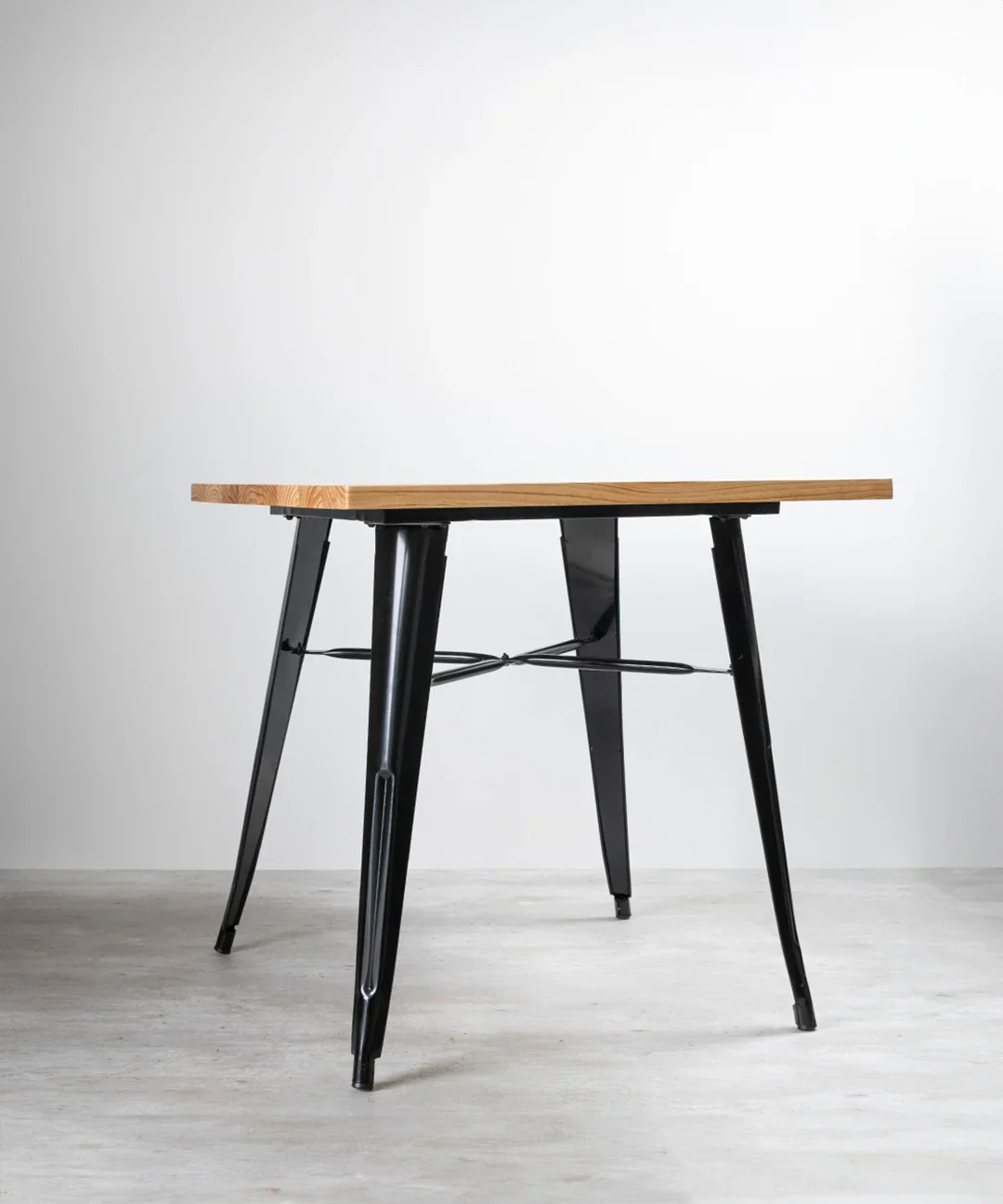 MESA TOLIX MADERA METAL 80X80 PARA CAFETERIA O RESTAURANTE - 3