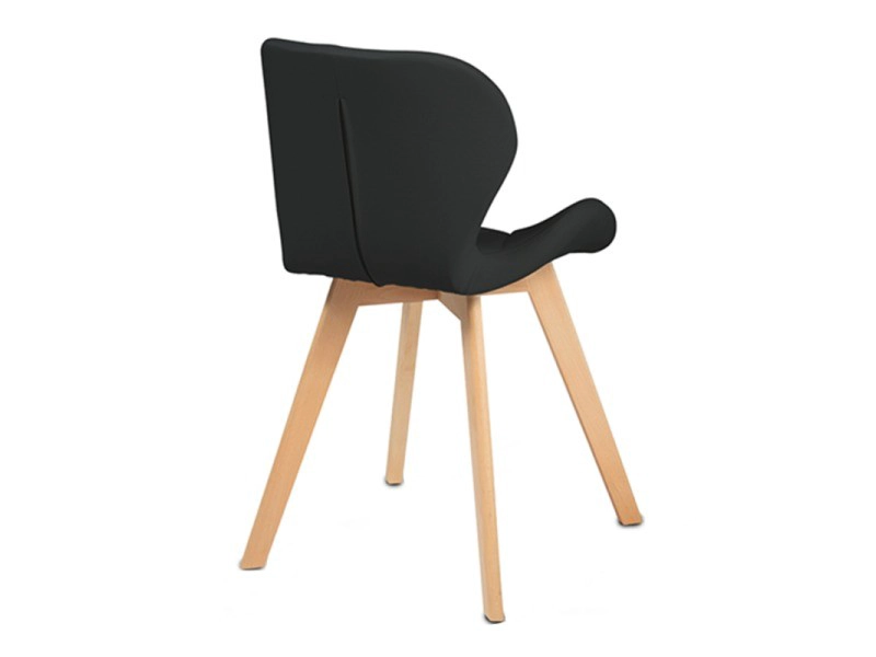 PACK 2 SILLA ACOLCHADA RESISTENTE RADAR WOOD - NEGRO - 2