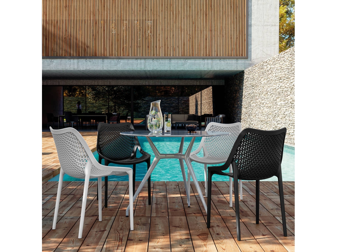 PACK 4 SILLA POLIPROPILENO CITY - NEGRO - 3