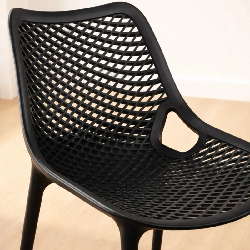 PACK 4 SILLA POLIPROPILENO CITY - NEGRO - 4