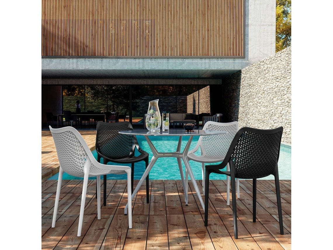 SILLA POLIPROPILENO CITY - NEGRO - 3