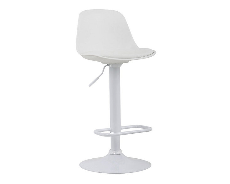 TABURETE HABITA2 BLANCO BAR ALTURA REGULABLE ELEGANTE MOBY - 1