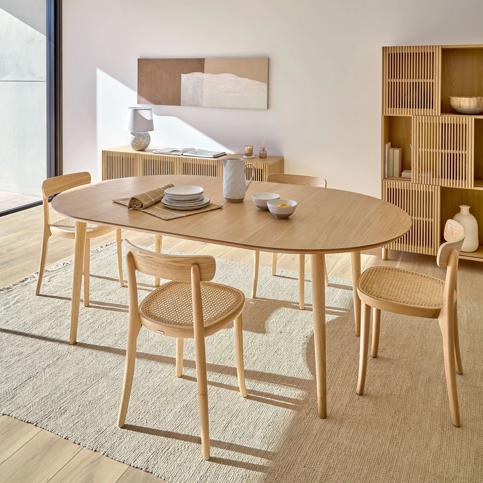 MESA HABITA2 EXTENSIBLE 100 140 Y 180 CM MADERA - 7