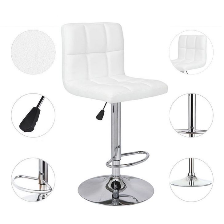 SILLA DE BAR HABITA2 BLANCO TIANA AJUSTABLE - 3