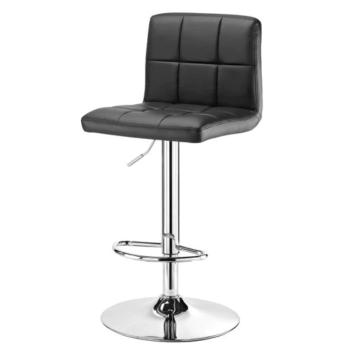 SILLA DE BAR HABITA2 NEGRO TIANA AJUSTABLE - 1