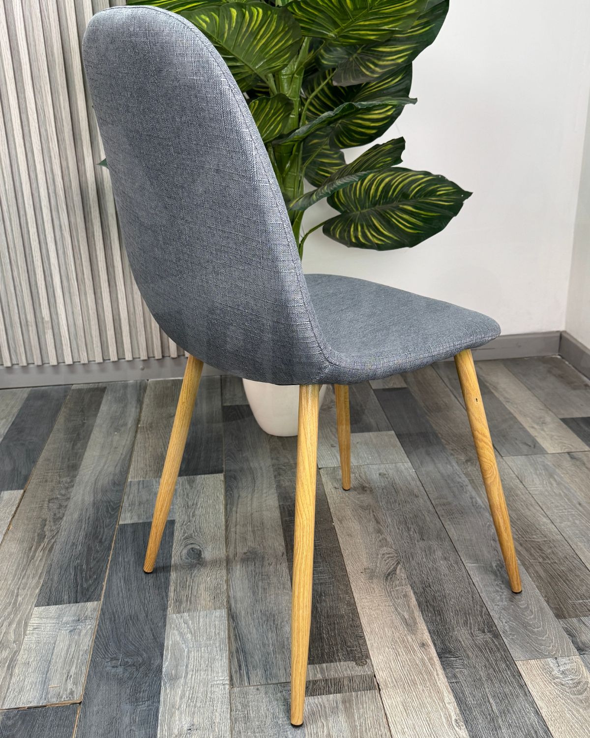 PACK 6 SILLA DE COMEDOR TRENDYTOP LINO ACOLCHADA - GRIS - 3
