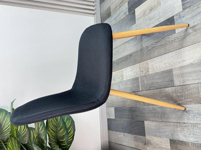 PACK 2 SILLA DE COMEDOR TRENDYTOP LINO ACOLCHADA - NEGRA - 4