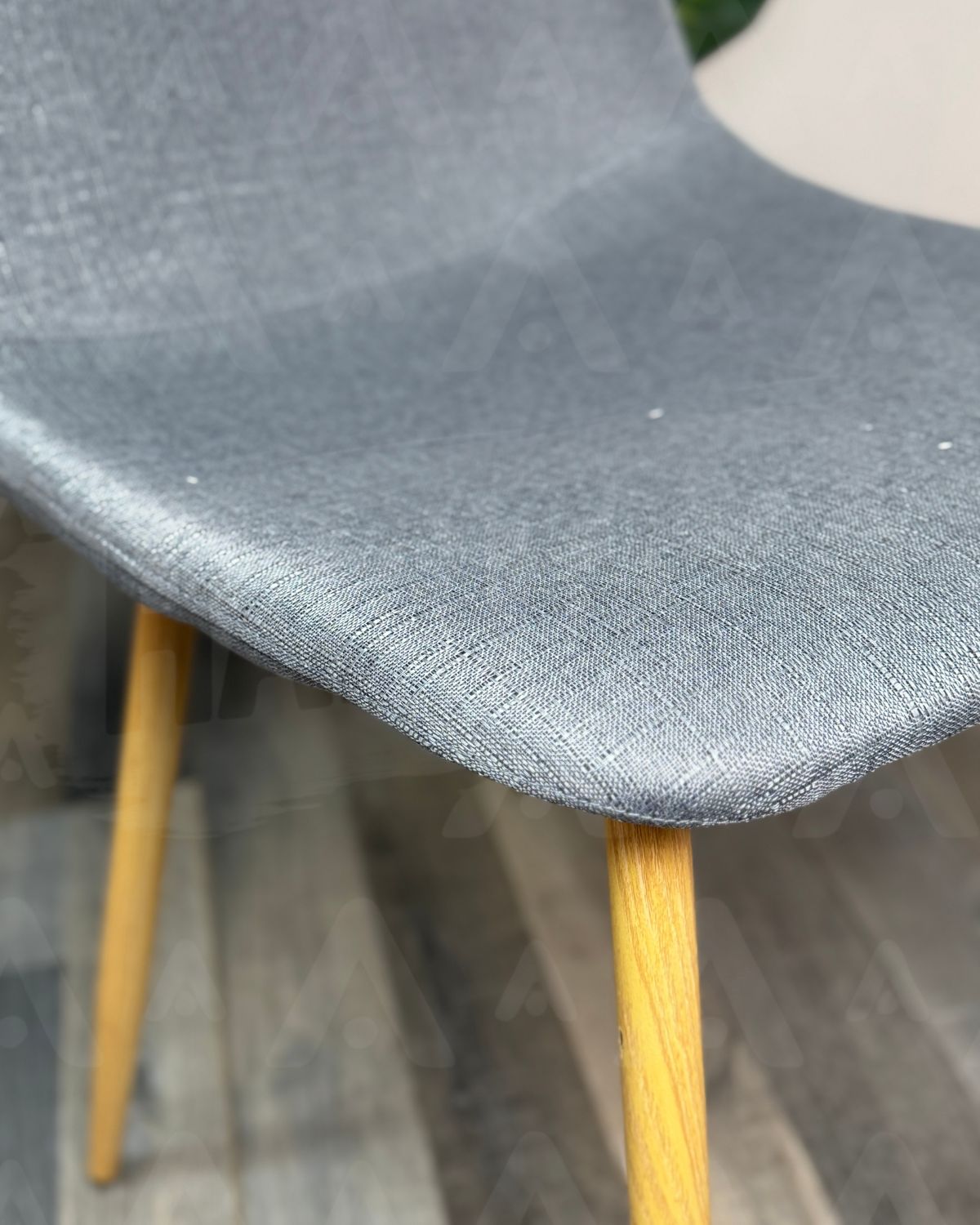 PACK 4 SILLA DE COMEDOR TRENDYTOP LINO ACOLCHADA GRIS - 2