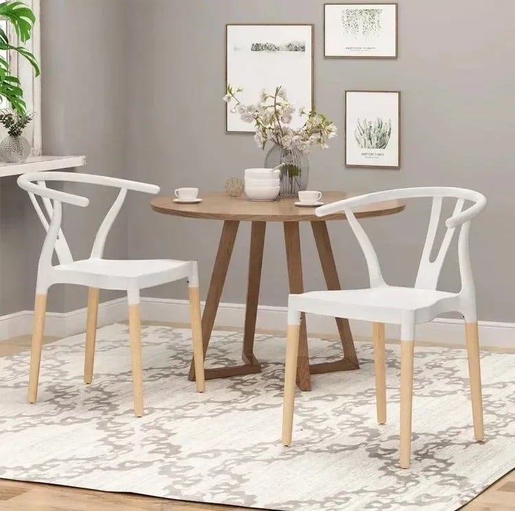 SILLA HABITA2 BLANCO WISHBONE ESTILO NÓRDICO COMEDOR O TERRAZA - 3