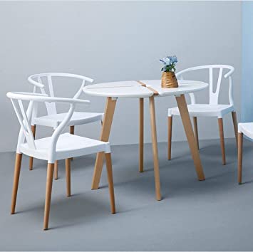 SILLA HABITA2 BLANCO WISHBONE ESTILO NÓRDICO COMEDOR O TERRAZA - 4