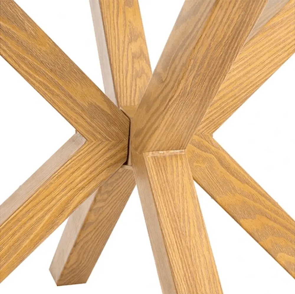 COMEDOR VELVET NORDIC REDONDO MESA NORDIC 120CM + 6 SILLAS VELVET BEIGE - 4