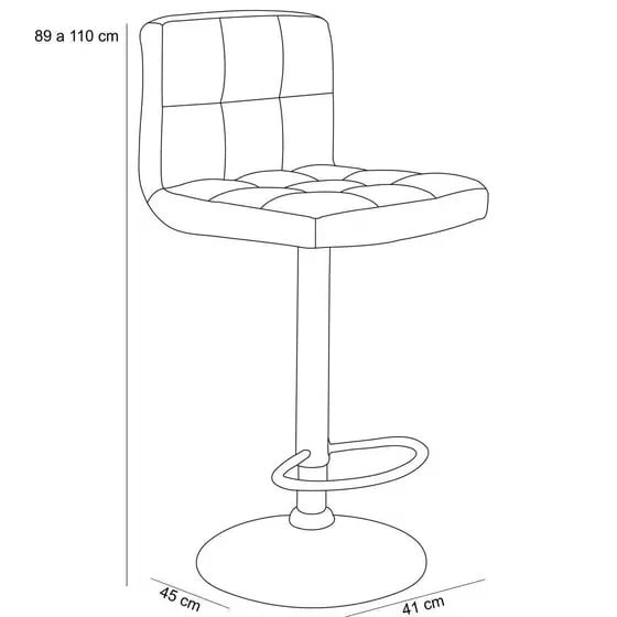 PACK HABITA2 BLANCO 2 SILLA DE BAR TIANA AJUSTABLE - 2