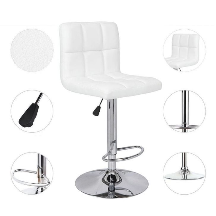 PACK HABITA2 BLANCO 2 SILLA DE BAR TIANA AJUSTABLE - 3