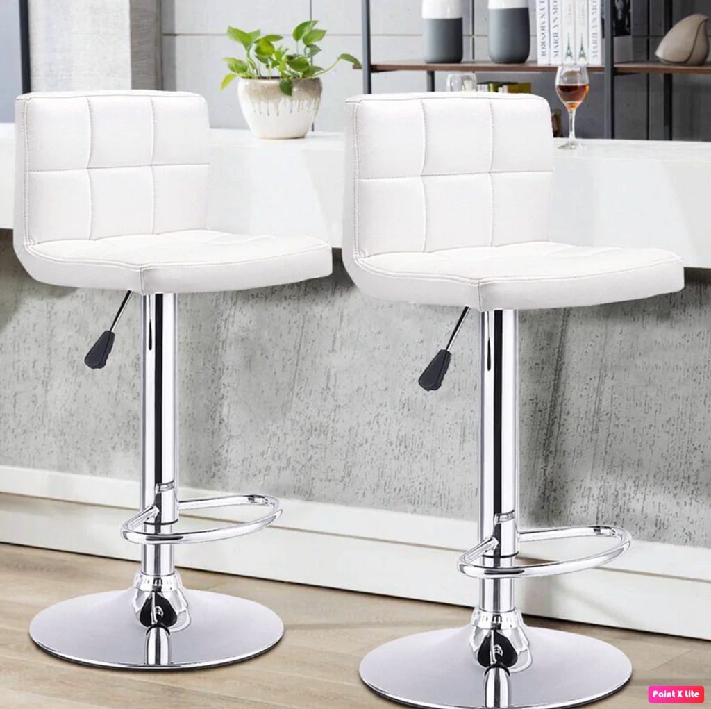 PACK HABITA2 BLANCO 2 SILLA DE BAR TIANA AJUSTABLE - 4