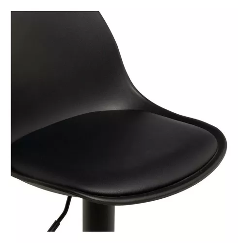 PACK 4 TABURETE DE BAR ALTURA REGULABLE ELEGANTE MOBY - NEGRO - 4