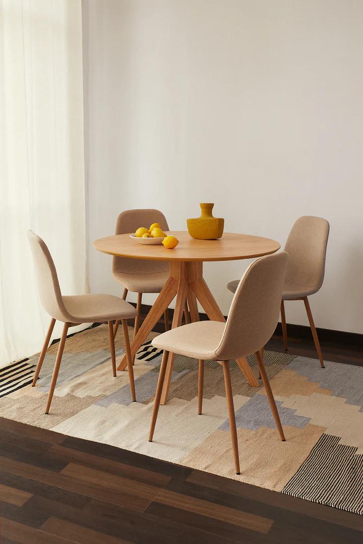 PACK 6 SILLA DE COMEDOR TRENDYTOP LINO ACOLCHADA BEIGE - 3
