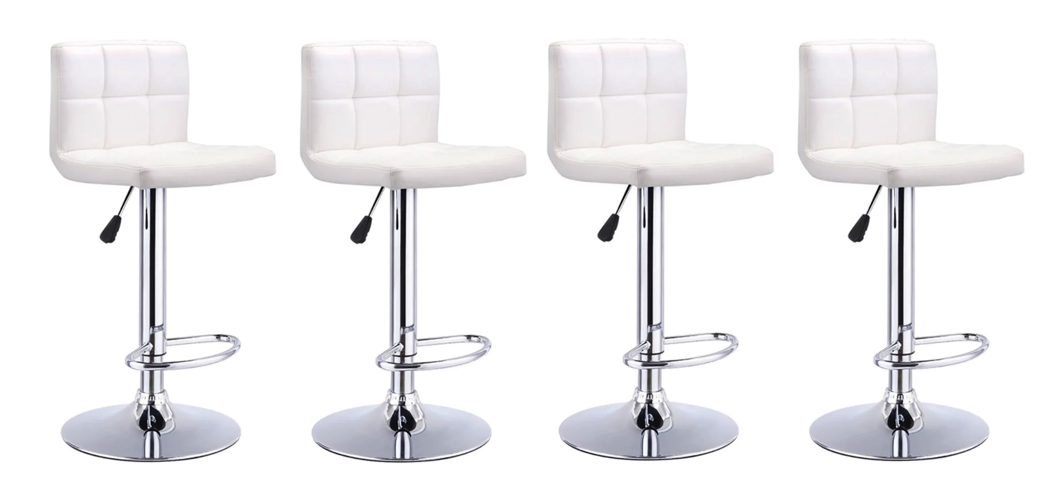 PACK HABITA2 BLANCO 4 SILLA DE BAR TIANA AJUSTABLE - 1