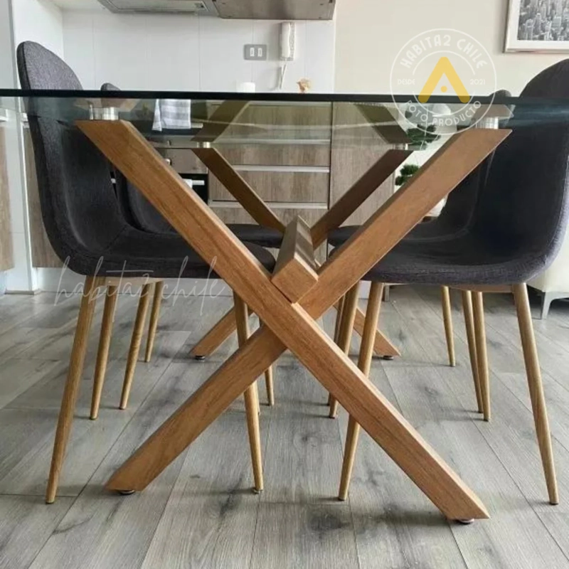 SILLA DE COMEDOR TRENDYTOP LINO ACOLCHADA - NEGRO - 5