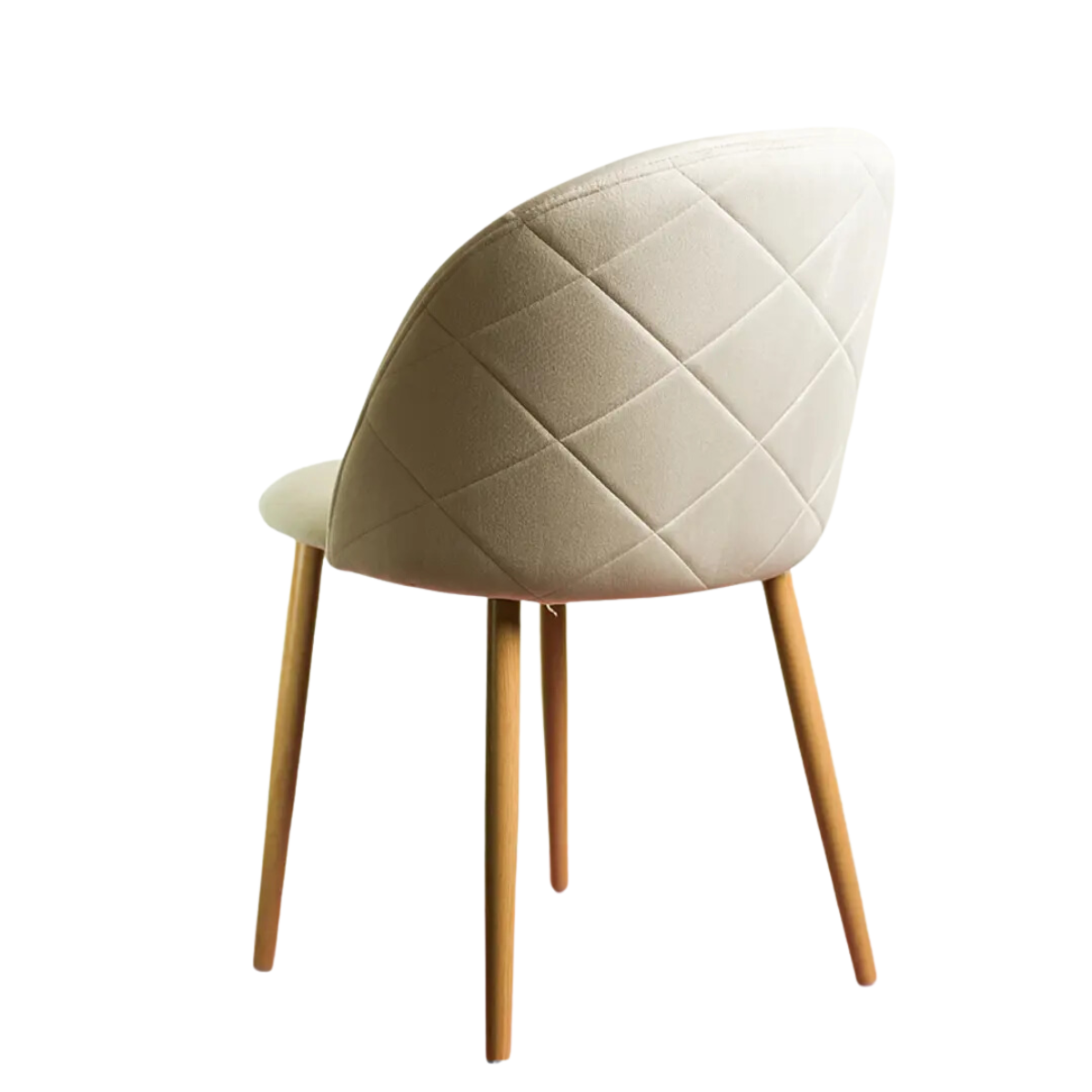 PACK 4 SILLA NORDIC ACOLCHADA DE TERCIOPELO - BEIGE - 4