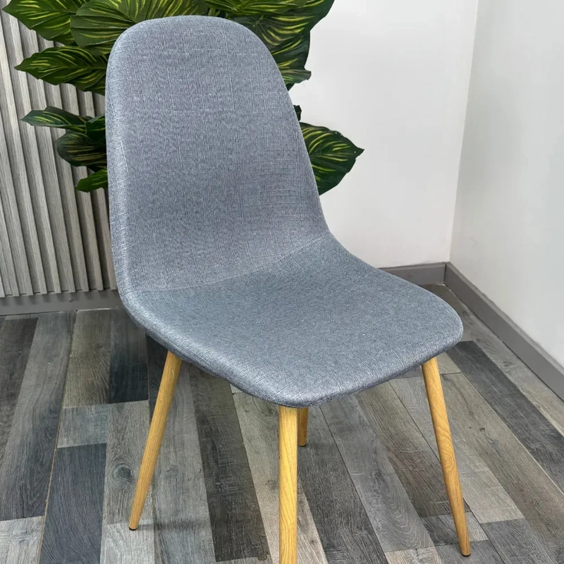 PACK 2 SILLA DE COMEDOR TRENDYTOP LINO ACOLCHADA - GRIS - 8