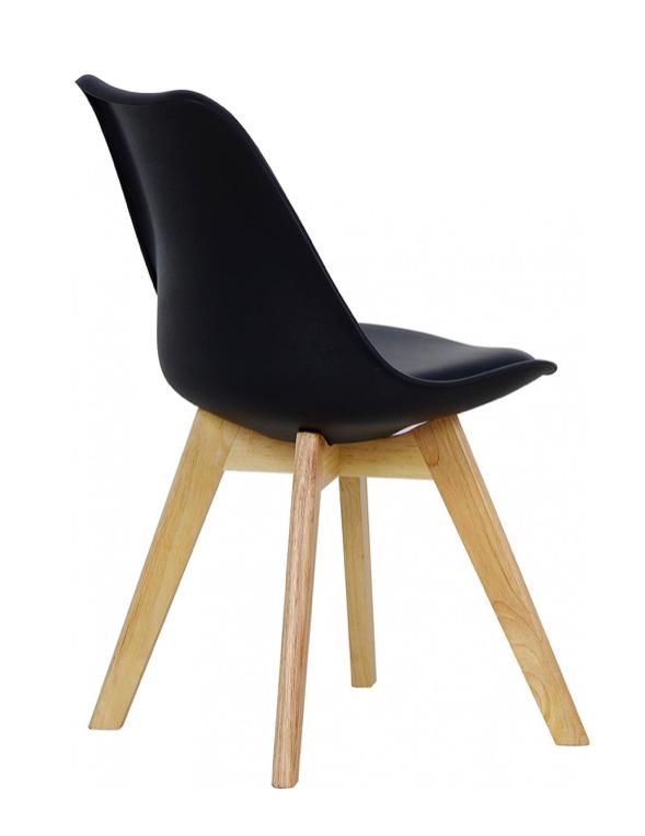 COMEDOR BIANCA MESA RECTANGULAR X 140X80CM + 6 SILLAS TULIP NEGRO - 6