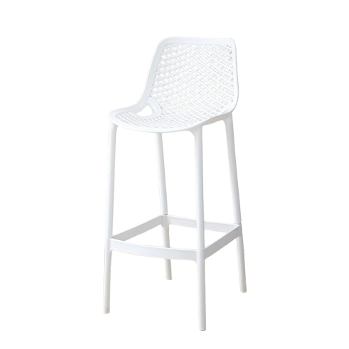 TABURETE DE BAR TERRAZA 75 CM CITY POLIPROPILENO BLANCO - 1