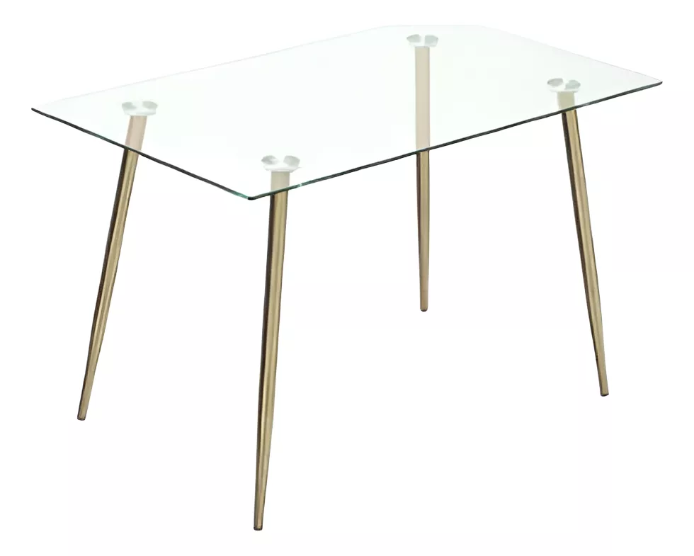 MESA HABITA2 PRINCE GOLD 130X80 ACERO - 1