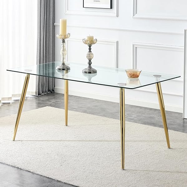 MESA HABITA2 PRINCE GOLD 130X80 ACERO - 3