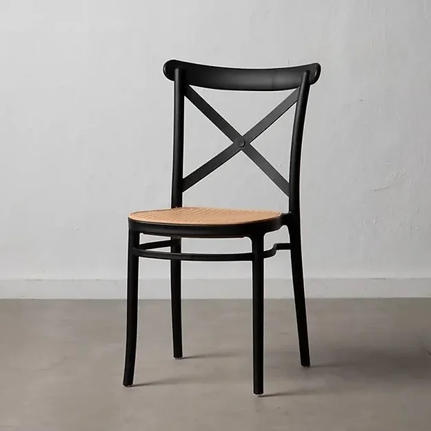 PACK HABITA2 NEGRO 4 SILLA CROSSBACK POLIPROPILENO TOP - 2