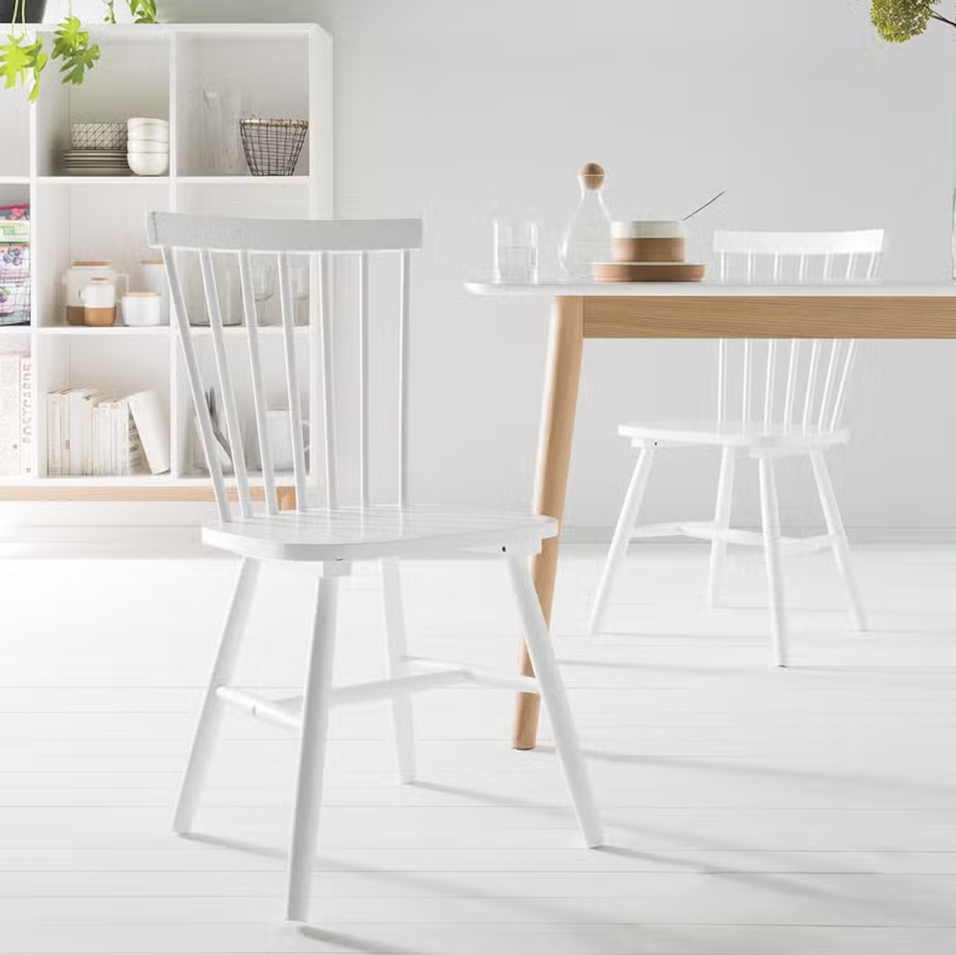 PACK HABITA2 BLANCO 6 SILLA COMEDOR WINDSOR MADERA - 4