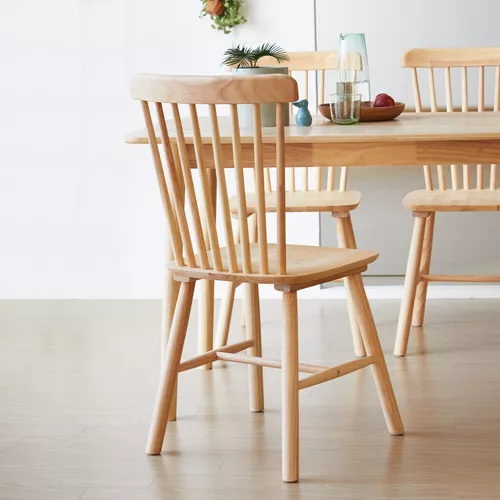 PACK HABITA2 MADERA 2 SILLA COMEDOR WINDSOR NATURAL - 3