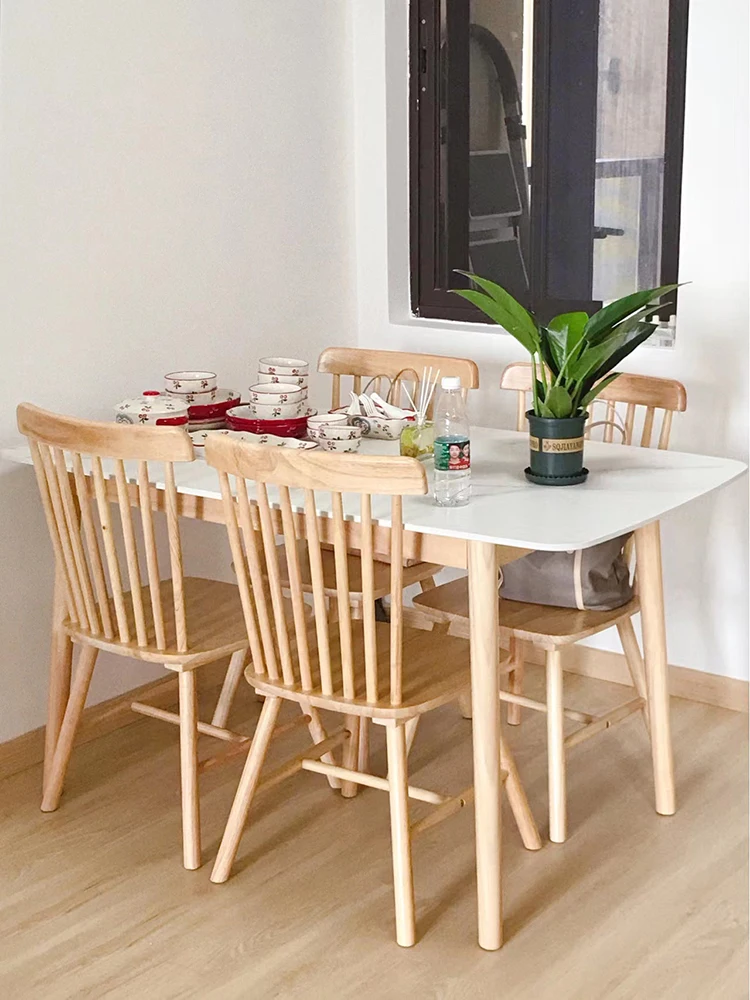 PACK HABITA2 MADERA 4 SILLA COMEDOR WINDSOR NATURAL - 2