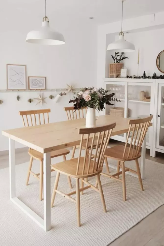 PACK HABITA2 MADERA NATURAL 6 SILLA COMEDOR WINDSOR - 4